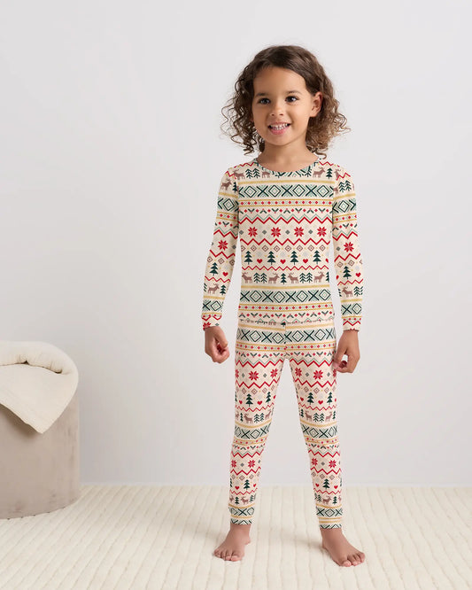 Bamboo Long Sleeve and Pant Pajama Set - US 9212