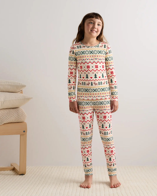 Bamboo Long Sleeve and Pant Pajama Set - US 8678
