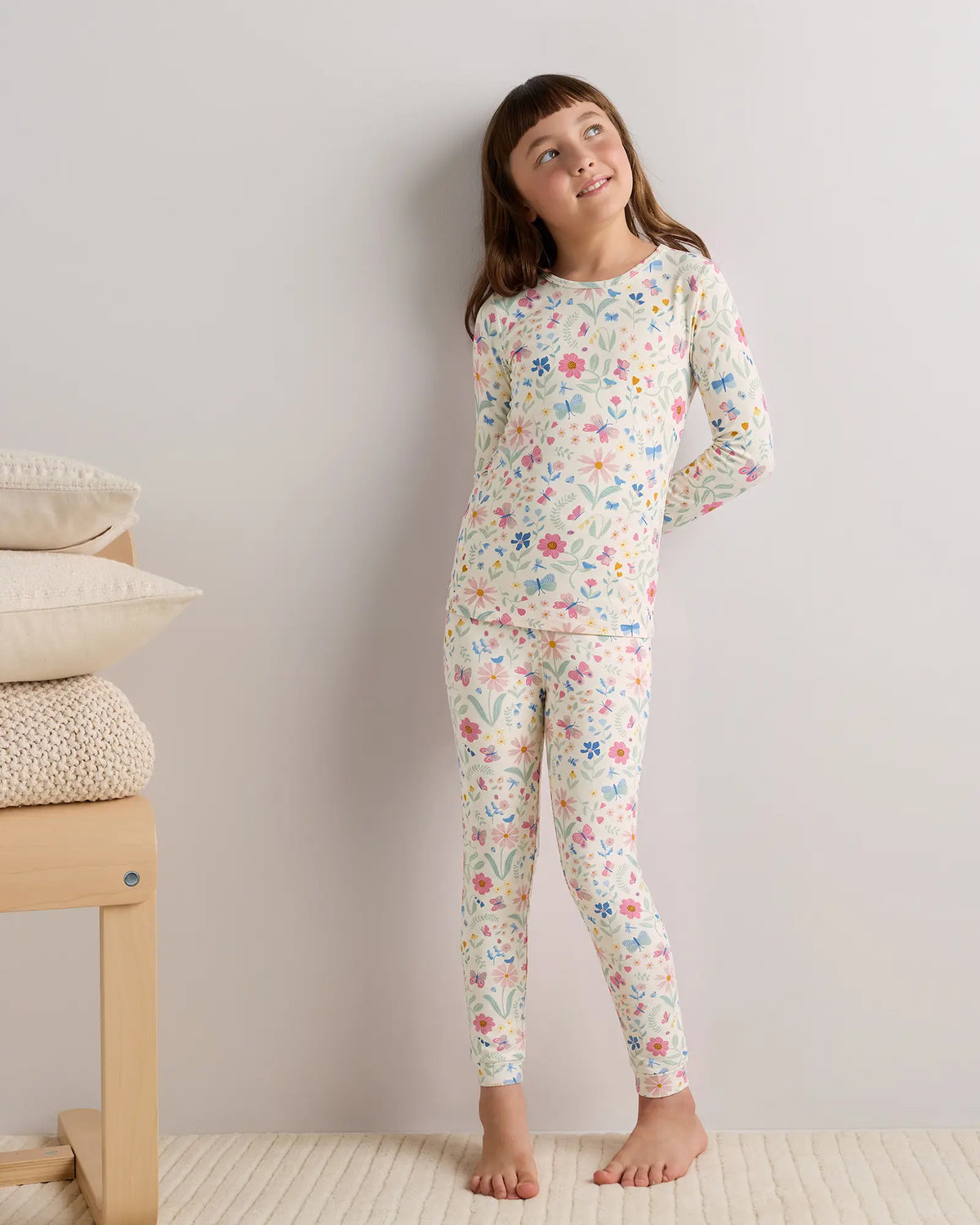 Bamboo Long Sleeve and Pant Pajama Set - US 7734
