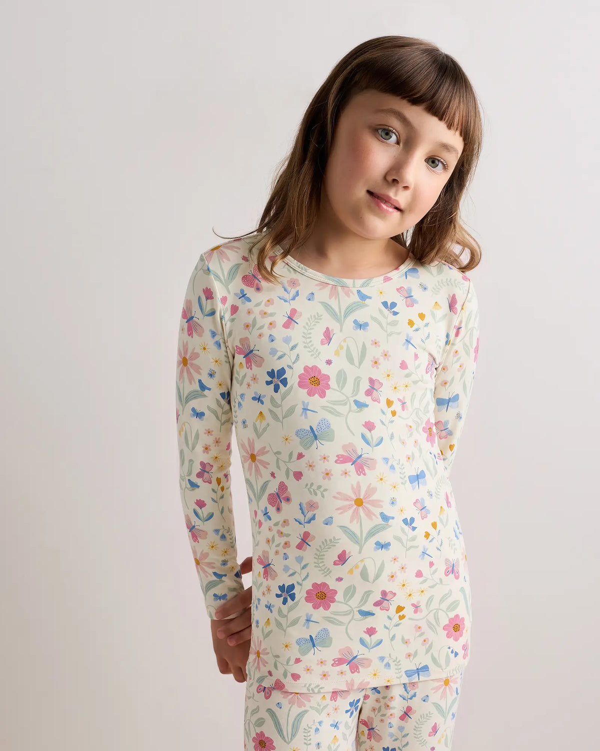 Bamboo Long Sleeve and Pant Pajama Set - US 7734