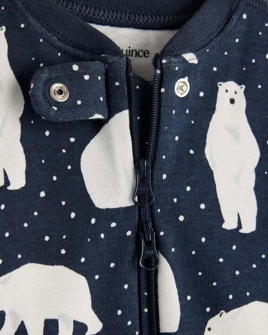 100% Organic Cotton One Piece Pajama - US 7377