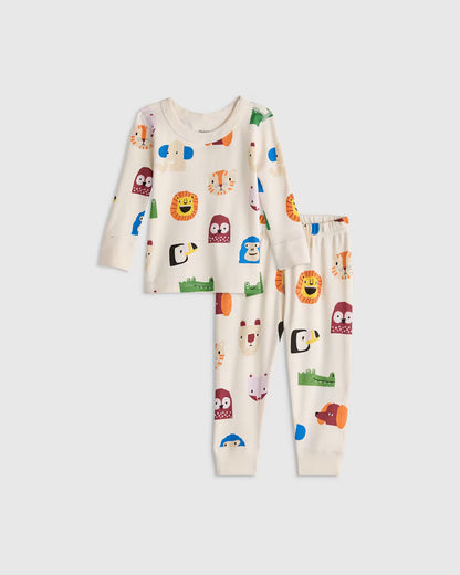 100% Organic Cotton Long Sleeve and Pant Pajama Set - US 3278