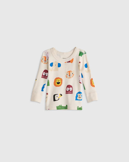 100% Organic Cotton Long Sleeve and Pant Pajama Set - US 3278