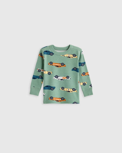 100% Organic Cotton Long Sleeve and Pant Pajama Set - US 4648