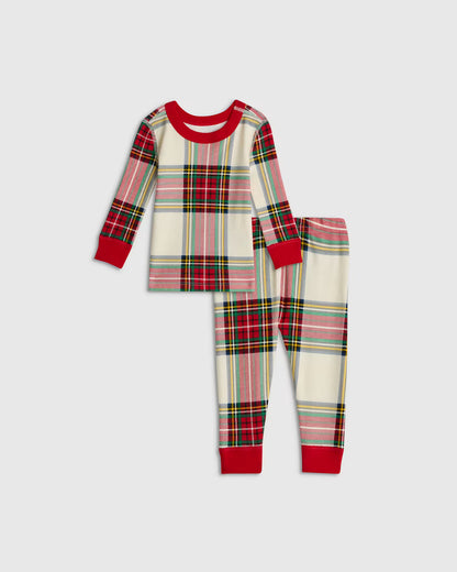 100% Organic Cotton Long Sleeve and Pant Pajama Set - US 2861