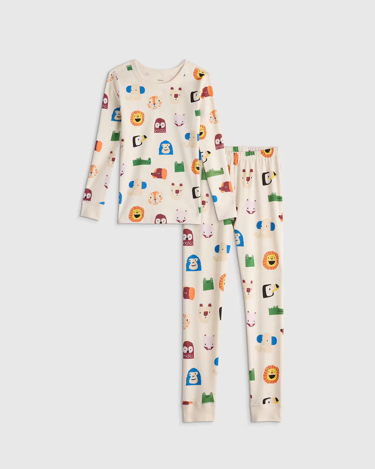 100% Organic Cotton Long Sleeve and Pant Pajama Set - US 3756