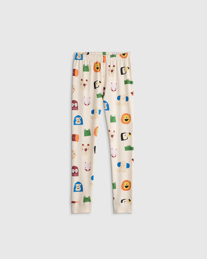 100% Organic Cotton Long Sleeve and Pant Pajama Set - US 3756