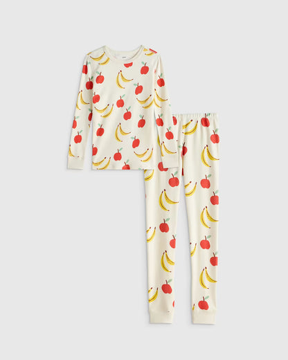 100% Organic Cotton Long Sleeve and Pant Pajama Set - US 7923