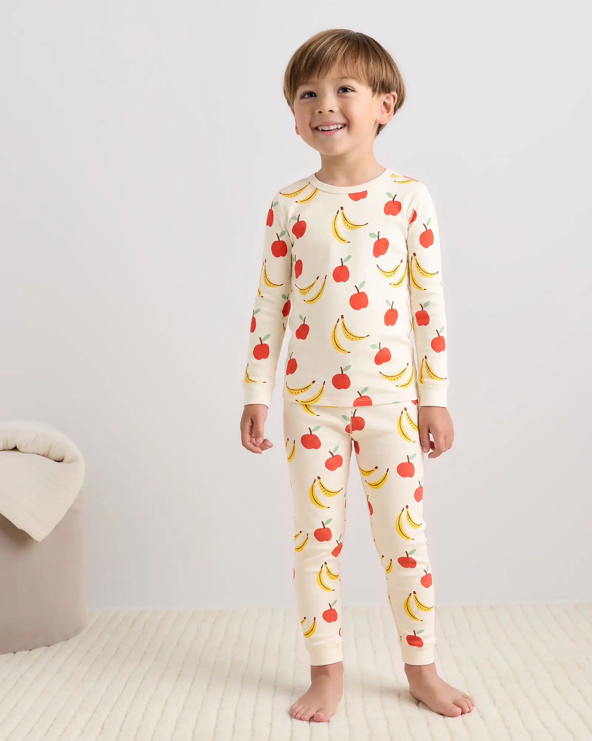 100% Organic Cotton Long Sleeve and Pant Pajama Set - US 7923