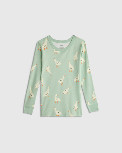100% Organic Cotton Long Sleeve and Pant Pajama Set - US 4898