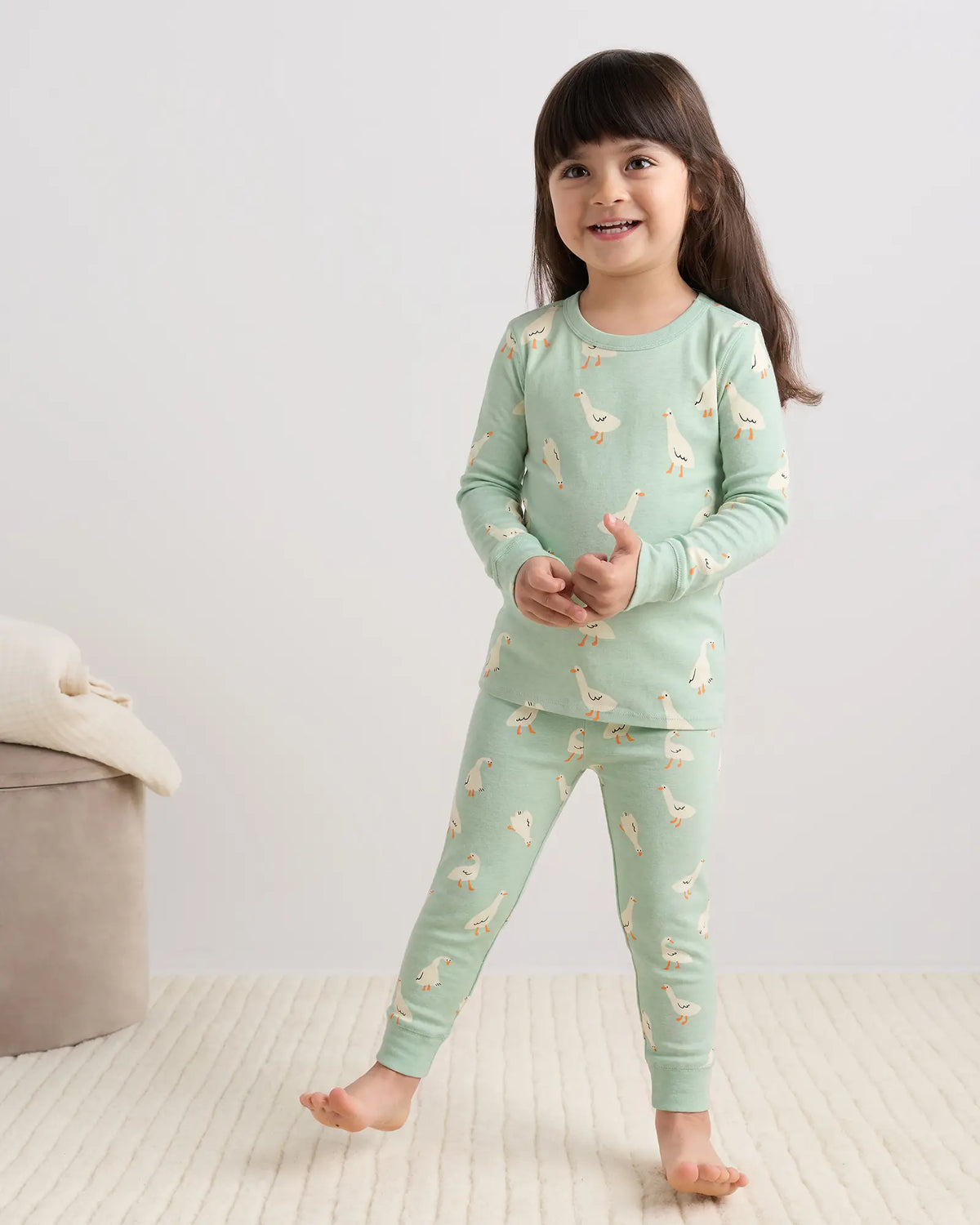 100% Organic Cotton Long Sleeve and Pant Pajama Set - US 4898