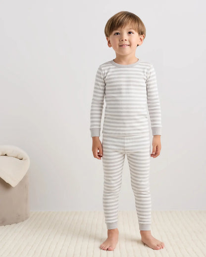 100% Organic Cotton Long Sleeve and Pant Pajama Set - US 7161