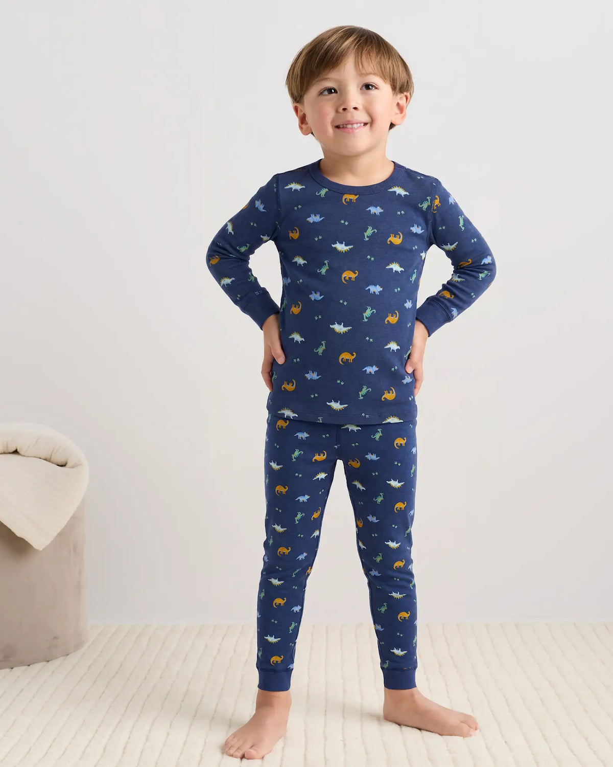 100% Organic Cotton Long Sleeve and Pant Pajama Set - US 6318