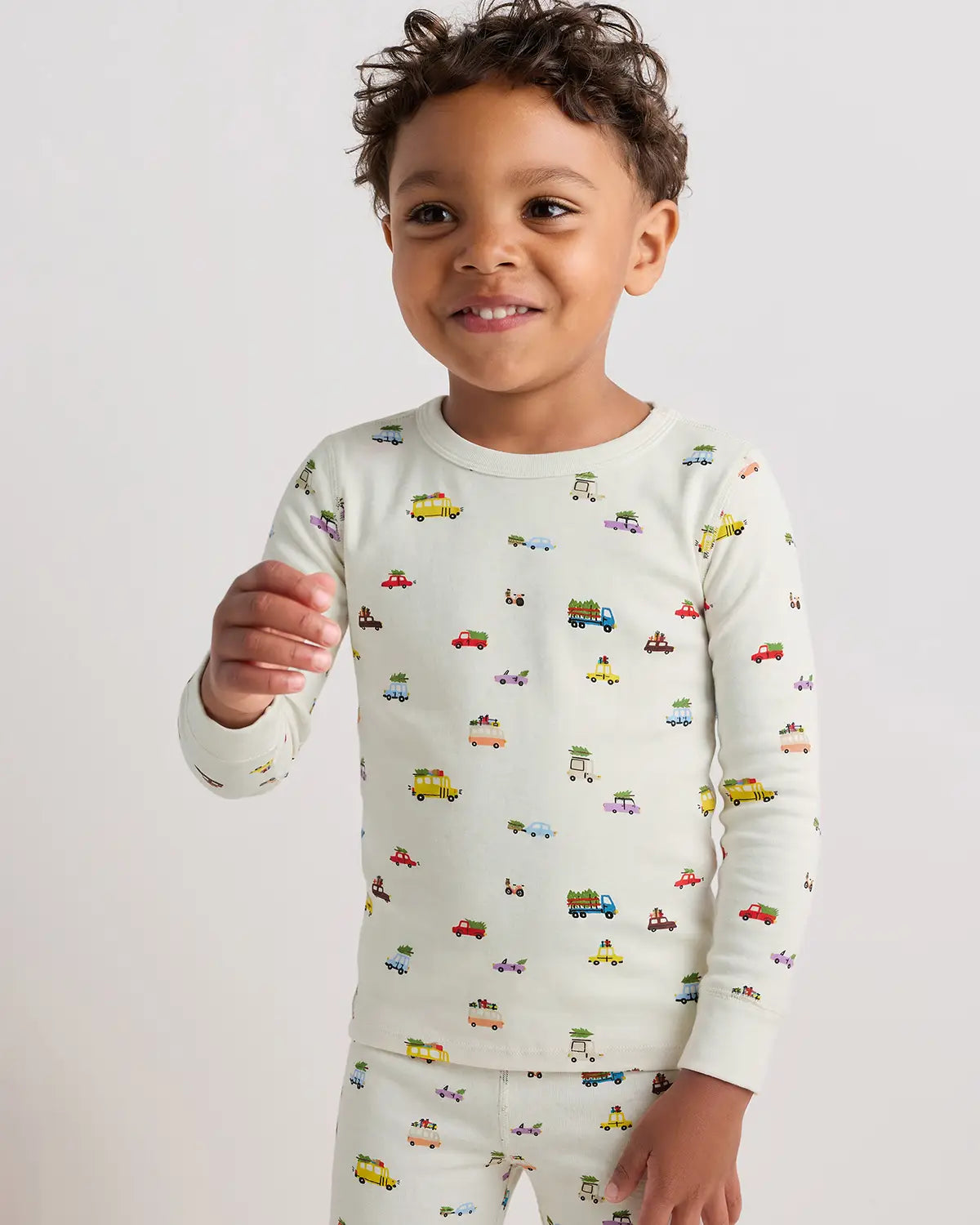 100% Organic Cotton Long Sleeve and Pant Pajama Set - US 6843