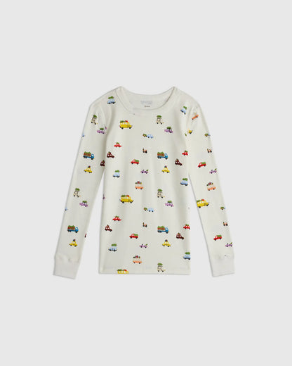 100% Organic Cotton Long Sleeve and Pant Pajama Set - US 6843