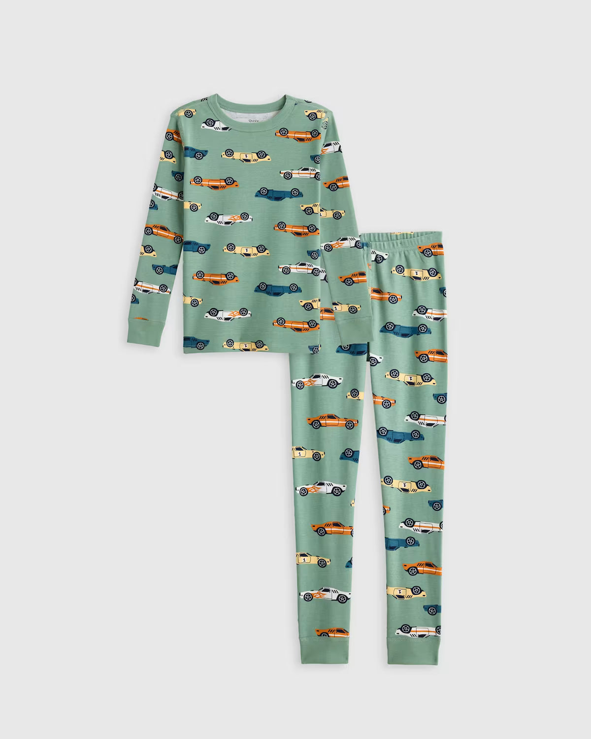 100% Organic Cotton Long Sleeve and Pant Pajama Set - US 6268