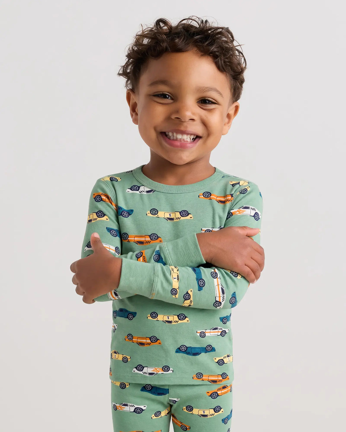 100% Organic Cotton Long Sleeve and Pant Pajama Set - US 6268