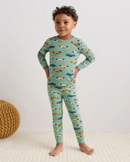 100% Organic Cotton Long Sleeve and Pant Pajama Set - US 6268