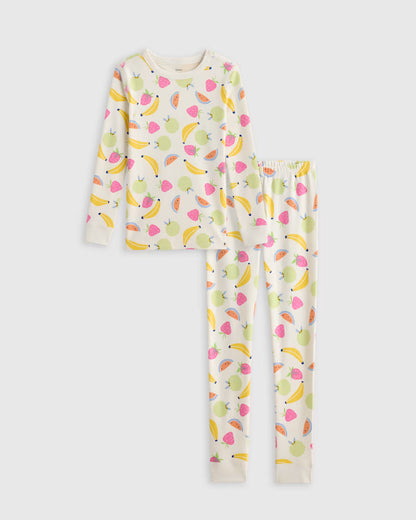 100% Organic Cotton Long Sleeve and Pant Pajama Set - US 6564