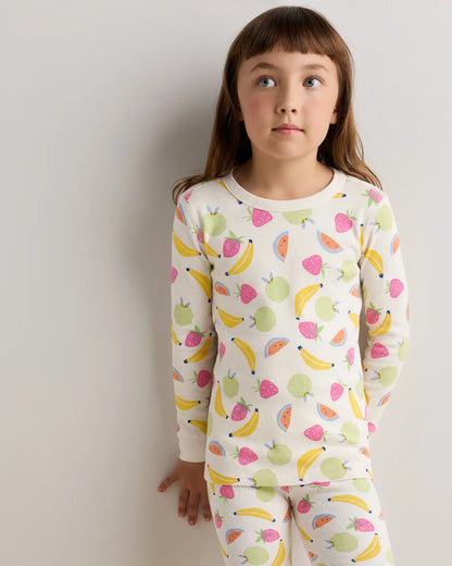 100% Organic Cotton Long Sleeve and Pant Pajama Set - US 6564