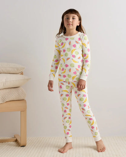 100% Organic Cotton Long Sleeve and Pant Pajama Set - US 6564