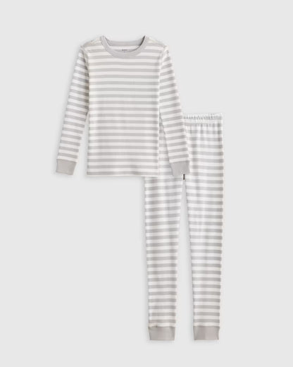 100% Organic Cotton Long Sleeve and Pant Pajama Set - US 2558