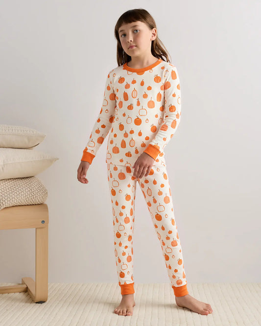 100% Organic Cotton Long Sleeve and Pant Pajama Set - US 1025