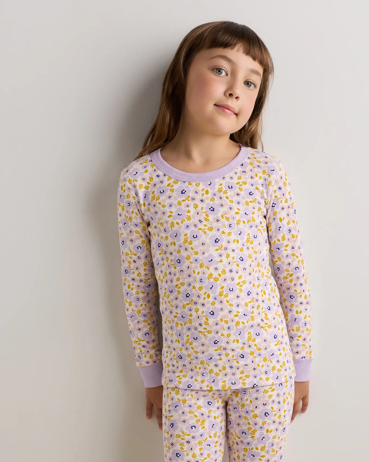 100% Organic Cotton Long Sleeve and Pant Pajama Set - US 0459
