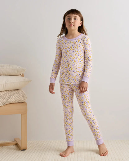 100% Organic Cotton Long Sleeve and Pant Pajama Set - US 0459
