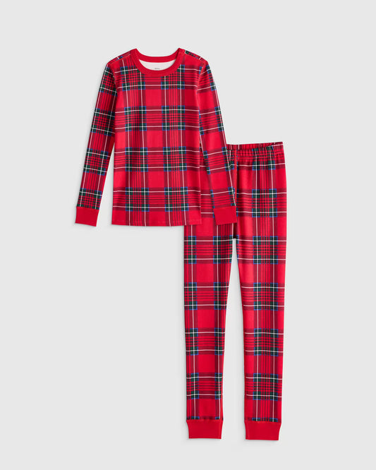 100% Organic Cotton Long Sleeve and Pant Pajama Set - US 0345