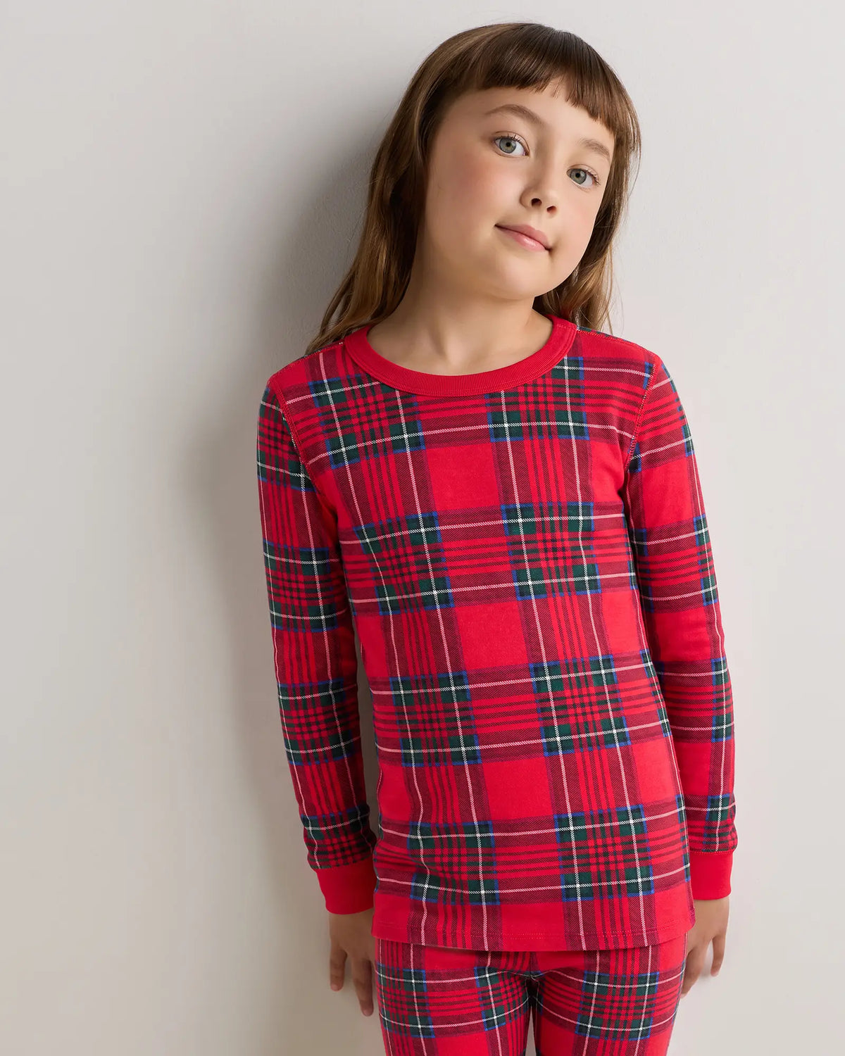 100% Organic Cotton Long Sleeve and Pant Pajama Set - US 0345
