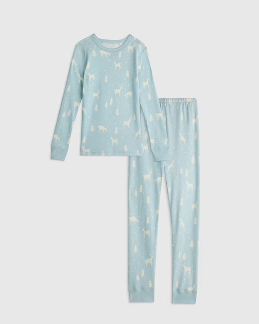 100% Organic Cotton Long Sleeve and Pant Pajama Set - US 1960