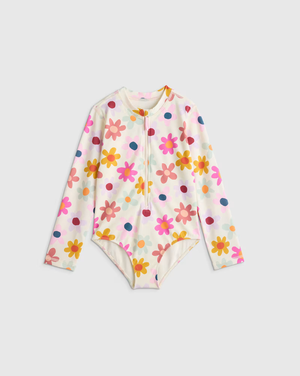 Long Sleeve Zip-Up Swimsuit - US 4462
