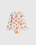 Long Sleeve Zip-Up Swimsuit - US 0069