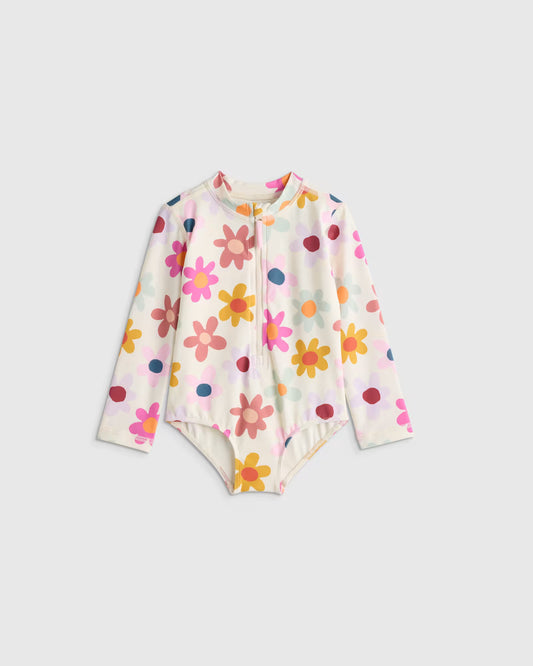 Long Sleeve Zip-Up Swimsuit - US 0069