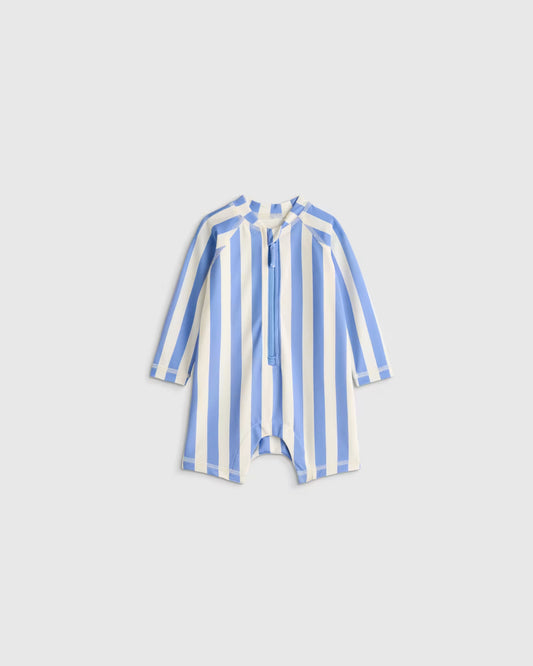 Long Sleeve Zip-Up Rash Guard One-Piece - US 2345