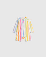 Long Sleeve Zip-Up Rash Guard One-Piece - US 9923