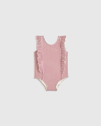 Ruffle One Piece Swimsuit - US 4091