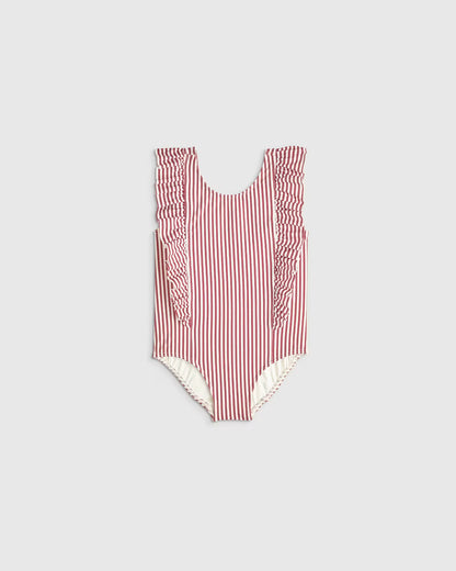 Ruffle One Piece Swimsuit - US 7837