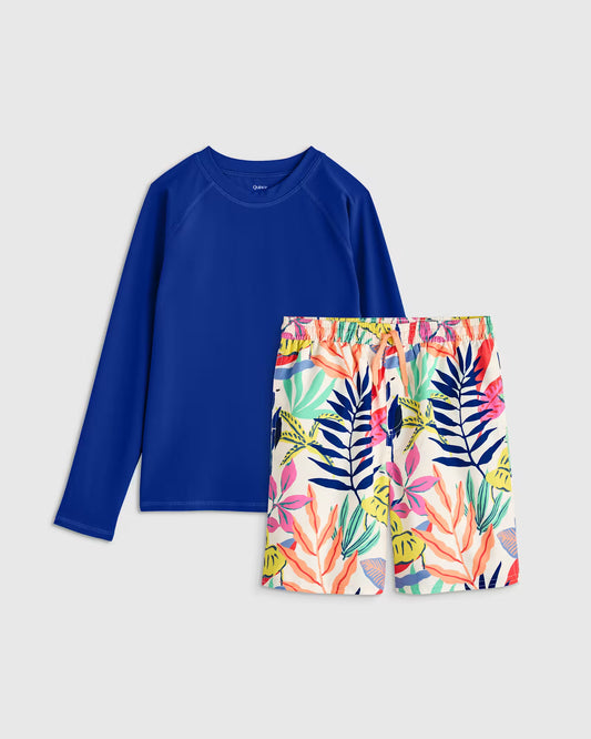 Swim Trunk and Rash Guard Set - US 8113
