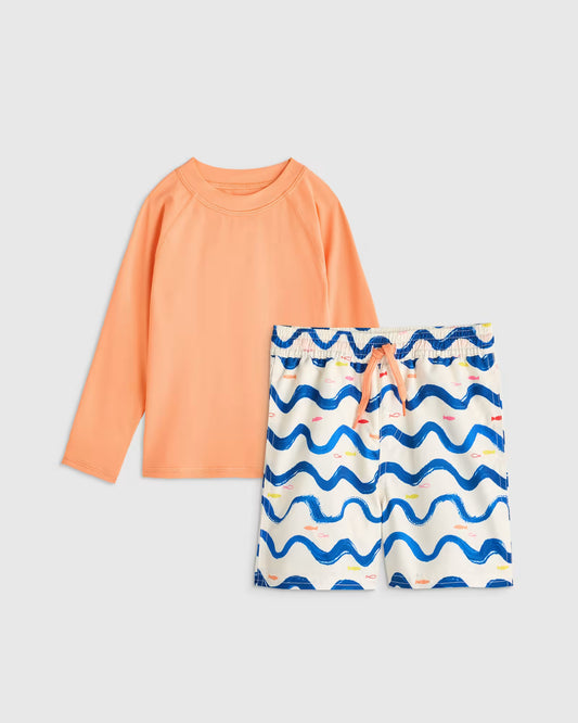 Swim Trunk and Rash Guard Set - US 6141