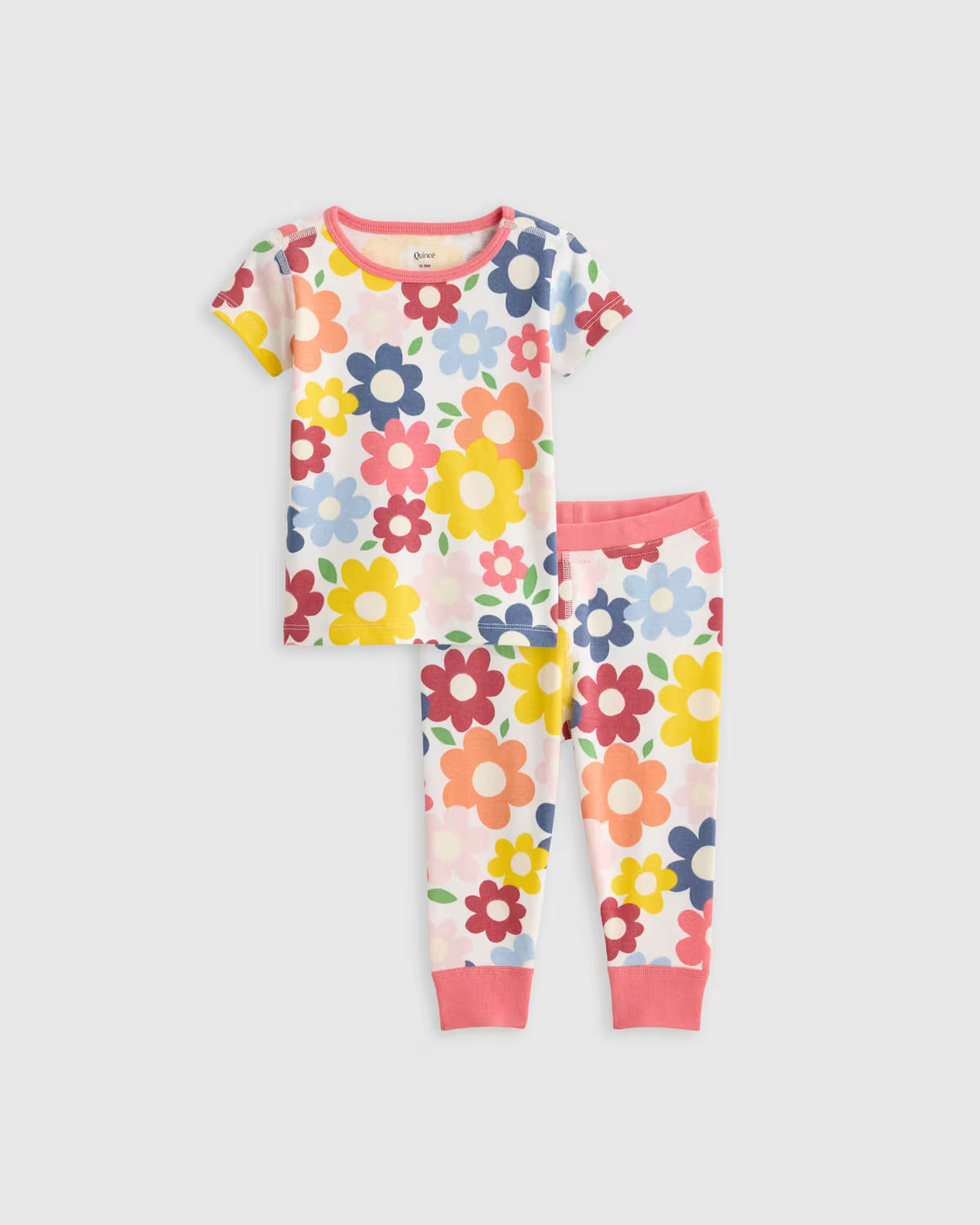 100% Organic Cotton Short Sleeve and Pant Pajama Set - US 2438