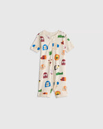 100% Organic Cotton Shortie Onesie Pajama - US 9130