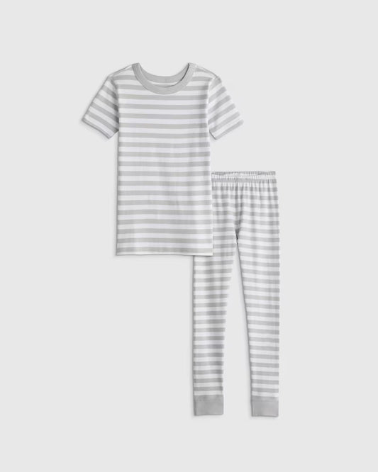 100% Organic Cotton Short Sleeve and Pant Pajama Set - US 0634