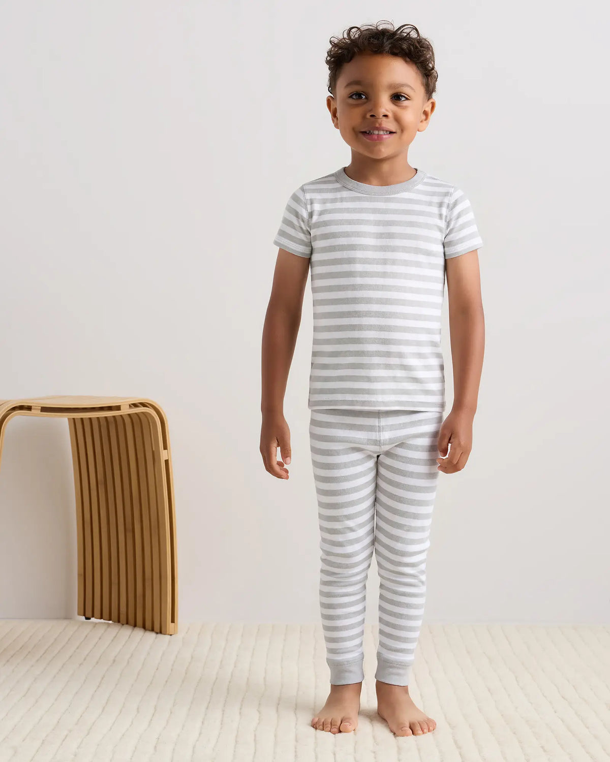 100% Organic Cotton Short Sleeve and Pant Pajama Set - US 0634