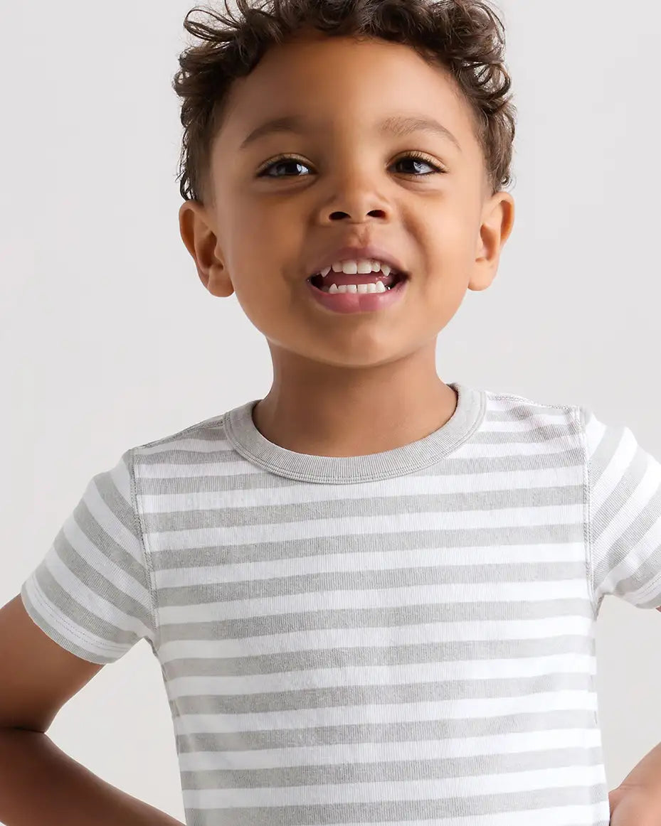 100% Organic Cotton Short Sleeve and Pant Pajama Set - US 0634