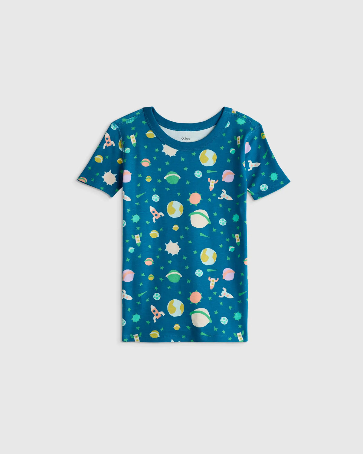100% Organic Cotton Short Sleeve and Pant Pajama Set - US 5830