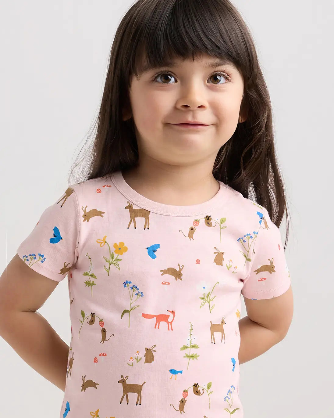 100% Organic Cotton Short Sleeve and Pant Pajama Set - US 0523