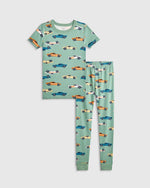 100% Organic Cotton Short Sleeve and Pant Pajama Set - US 8027