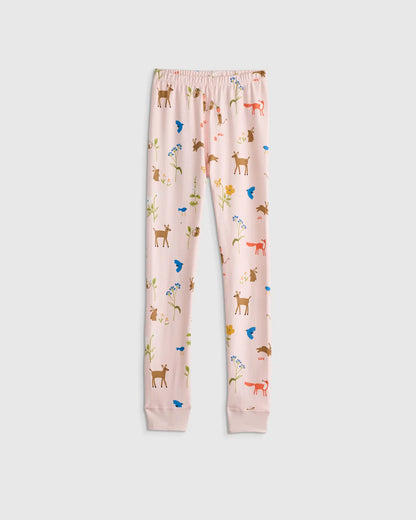 100% Organic Cotton Short Sleeve and Pant Pajama Set - US 3129